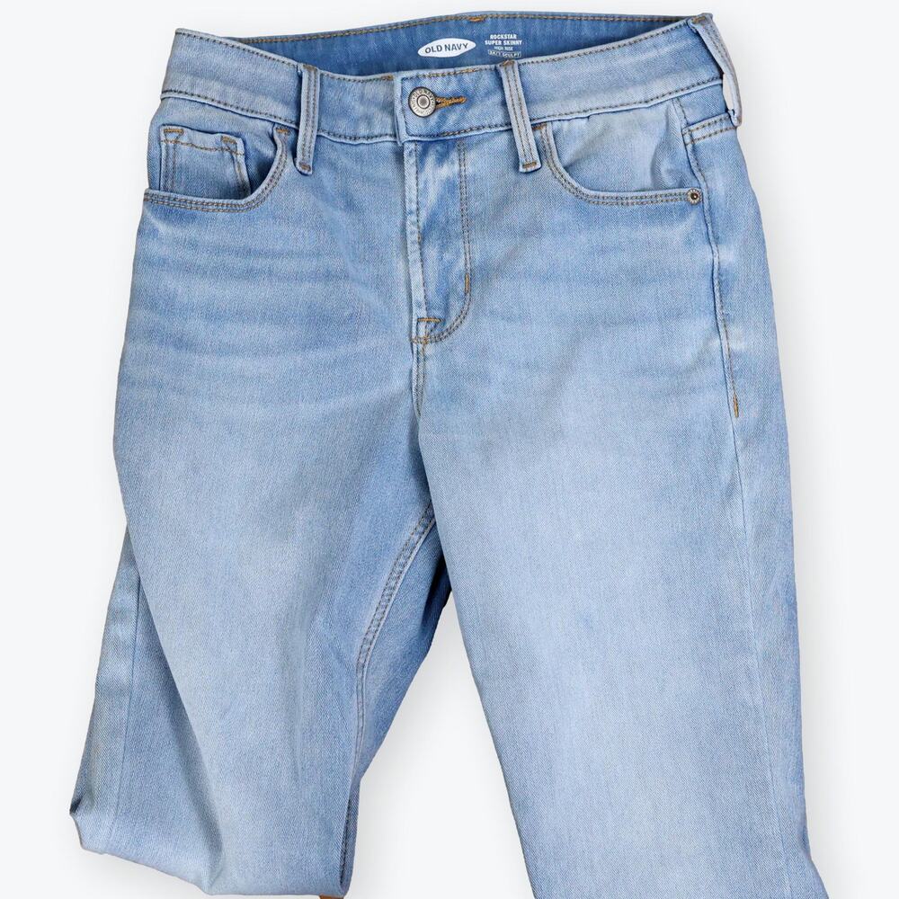 Old Navy Super Skinny High Rise 24/7 Sculpt Light Wash 0P